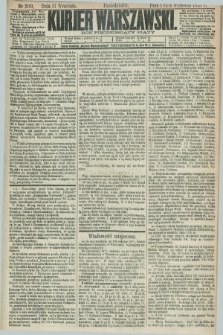 Kurjer Warszawski. R.55, nr 200 (13 września 1875) + dod.