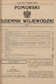 Pomorski Dziennik Wojewódzki. 1936, nr 23