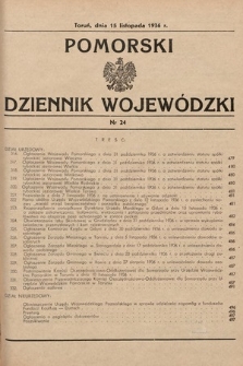 Pomorski Dziennik Wojewódzki. 1936, nr 24