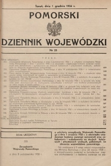Pomorski Dziennik Wojewódzki. 1936, nr 25