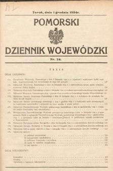Pomorski Dziennik Wojewódzki. 1934, nr 24