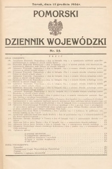 Pomorski Dziennik Wojewódzki. 1934, nr 25