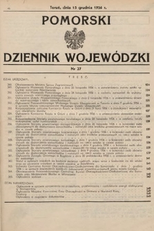 Pomorski Dziennik Wojewódzki. 1936, nr 27