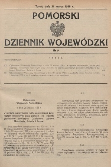 Pomorski Dziennik Wojewódzki. 1938, nr 9
