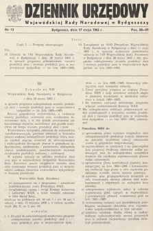 Dziennik Urzędowy Wojewódzkiej Rady Narodowej w Bydgoszczy. 1963, nr 10