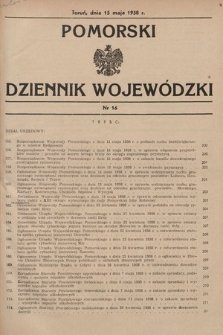 Pomorski Dziennik Wojewódzki. 1938, nr 16