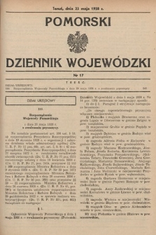 Pomorski Dziennik Wojewódzki. 1938, nr 17