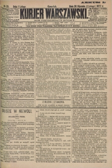 Kurjer Warszawski. R.57, Nr 25 (1 lutego 1877) + dod.