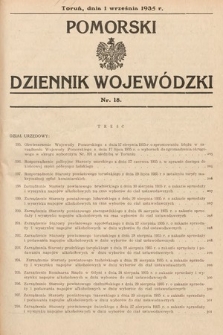 Pomorski Dziennik Wojewódzki. 1935, nr 18