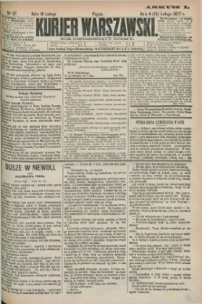 Kurjer Warszawski. R.57, Nr 37 (16 lutego 1877) + dod.