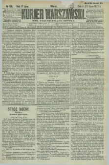 Kurjer Warszawski. R.57, Nr 156 (17 lipca 1877)