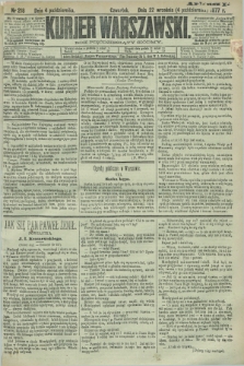 Kurjer Warszawski. R.57, nr 218 (4 października 1877)