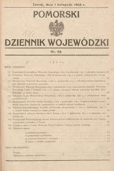 Pomorski Dziennik Wojewódzki. 1935, nr 23