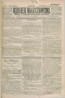 Kurjer Warszawski. R.58, Nr 5 (7 stycznia 1878) + dod.