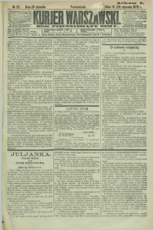 Kurjer Warszawski. R.58, Nr 23 (28 stycznia 1878) + dod.