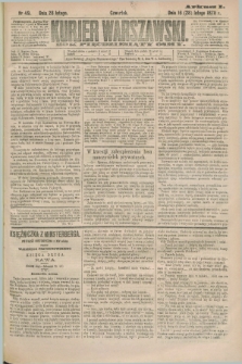 Kurjer Warszawski. R.58, Nr 49 (28 lutego 1878)