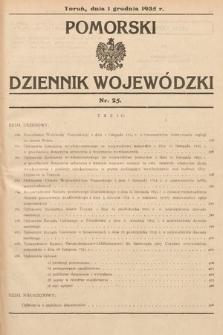 Pomorski Dziennik Wojewódzki. 1935, nr 25