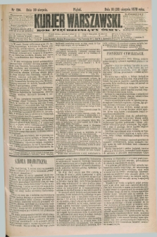 Kurjer Warszawski. R.58, Nr 194 (30 sierpnia 1878) + dod.