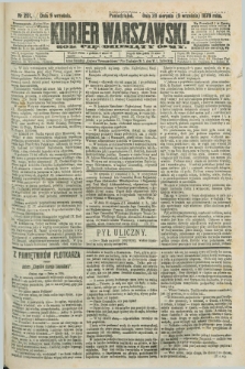 Kurjer Warszawski. R.58, Nr 201 (9 września 1878) + dod.