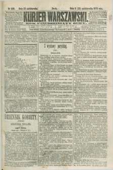 Kurjer Warszawski. R.58, Nr 238 (23 października 1878) + dod.