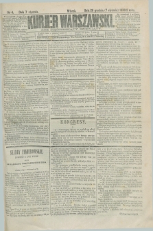 Kurjer Warszawski. R.59, nr 4 (7 stycznia 1879) + dod.