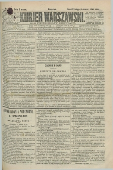 Kurjer Warszawski. R.59, nr 52 (6 marca 1879) + dod.