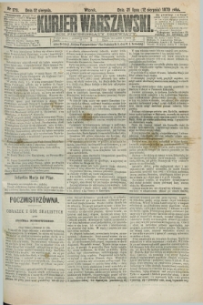 Kurjer Warszawski. R.59, nr 179 (12 sierpnia 1879)