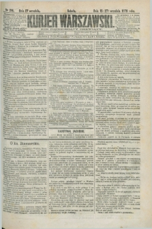 Kurjer Warszawski. R.59, nr 216 (27 września 1879) + dod.