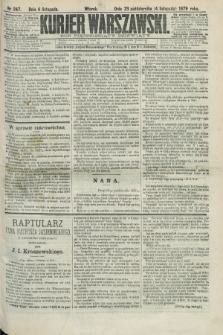 Kurjer Warszawski. R.59, nr 247 (4 listopada 1879) + dod.