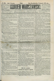 Kurjer Warszawski. R.59, nr 250 (7 listopada 1879) + dod.