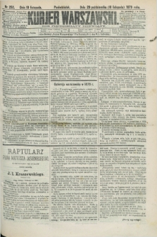 Kurjer Warszawski. R.59, nr 252 (10 listopada 1879) + dod.