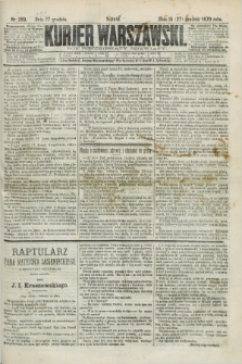Kurjer Warszawski. R.59, nr 289 (27 grudnia 1879) + dod.
