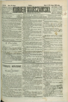 Kurjer Warszawski. R.60, nr 38 (18 lutego 1880) + dod.