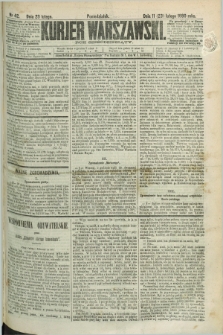 Kurjer Warszawski. R.60, nr 42 (23 lutego 1880) + dod.