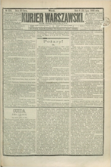 Kurjer Warszawski. R.60, nr 159 (20 lipca 1880) + dod.