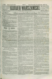 Kurjer Warszawski. R.60, nr 227 (12 października 1880) + dod.