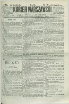 Kurjer Warszawski. R.60, nr 235 (21 października 1880)