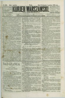 Kurjer Warszawski. R.60, nr 268 (1 grudnia 1880) + dod.