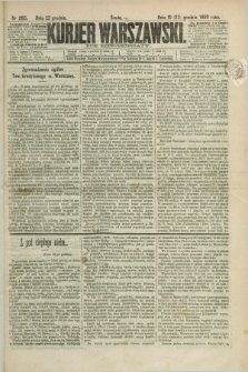 Kurjer Warszawski. R.60, nr 285 (22 grudnia 1880)