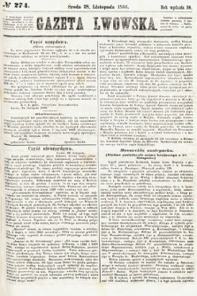 Gazeta Lwowska. 1866, nr 274