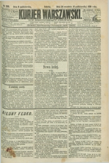 Kurjer Warszawski. R.61, nr 226 (8 października 1881) + dod.