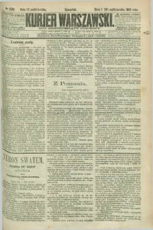 Kurjer Warszawski. R.61, nr 230 (13 października 1881)