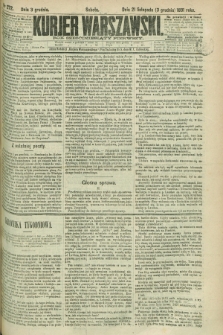 Kurjer Warszawski. R.61, nr 272 (3 grudnia 1881) + dod.