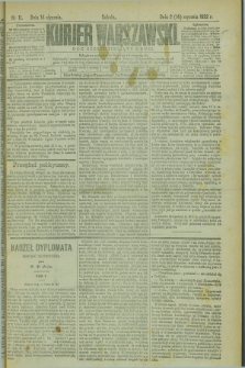 Kurjer Warszawski. R.62, nr 11 (14 stycznia 1882)