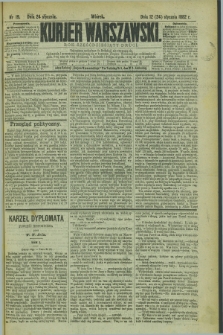 Kurjer Warszawski. R.62, nr 19 (24 stycznia 1882)