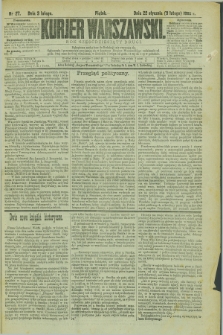 Kurjer Warszawski. R.62, nr 27 (3 lutego 1882)