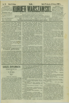 Kurjer Warszawski. R.62, nr 31 (8 lutego 1882)