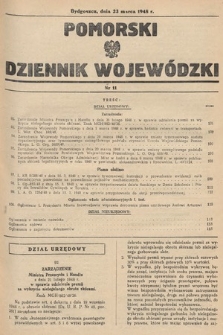 Pomorski Dziennik Wojewódzki. 1948, nr 11