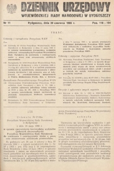 Dziennik Urzędowy Wojewódzkiej Rady Narodowej w Bydgoszczy. 1965, nr 11