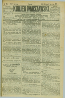 Kurjer Warszawski. R.62, nr 123 (3 czerwca 1882)